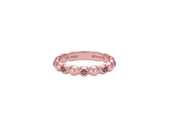 Rose Gold Plated Beaded B&S Stackabl e Ring