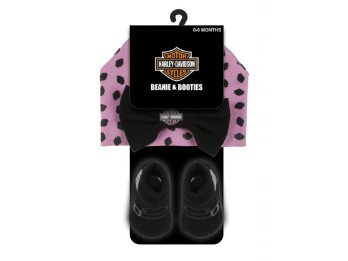 Harley-Davidson® Set mit Mütze und Söckchen für Mädchen