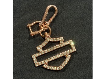 Harley-Davidson® Schlüsselanhänger Bling Rose Gold
