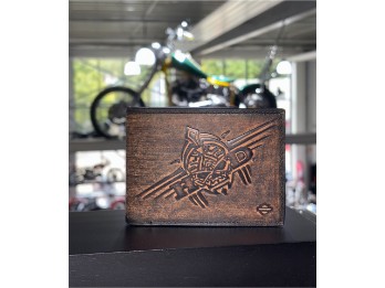 Harley‑Davidson® Herren „SKULL“ Leder‑Geldbörse