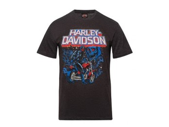 Harley-Davidson® Dealer T-Shirt Skeletor mit Köhlbrandbrücke