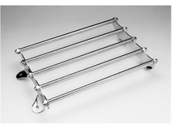 CUSTOM CHROME Retro Fender Luggage Rack Chrome