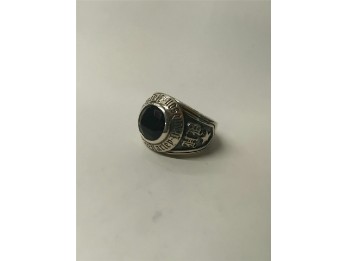 Harley-Davidson® Silber-Ring mit Onyx