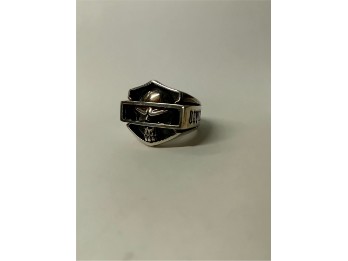 Harley-Davidson® Silberring Skull im B&S