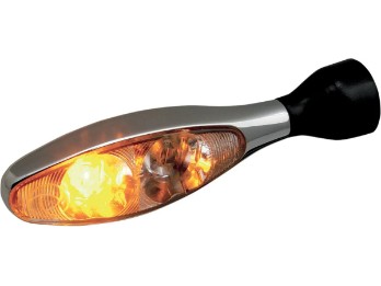 Kellermann Micro 1000 PL LED-Blinker/Positionsleuchte vorne in Chrom-Ausführung mit klaren Linsen