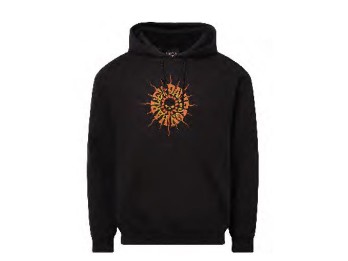 Harley-Davidson® Dealer Hoodie Solar Flare mit Köhlbrandbrücke Motiv hinten