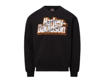 Harley-Davidson® Dealer Sweatshirt Road Rebel mit Köhlbrandbrücke Motiv hinten
