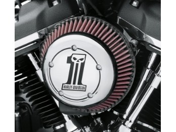 Harley Davidson® Number One Skull Luftfilterblende