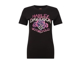 Harley-Davidson® T-Shirt Flourish mit Glitzer und Dealer Backprint
