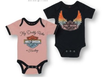 Harley-Davidson® 2-teiliges Baby-Body-Set für Mädchen