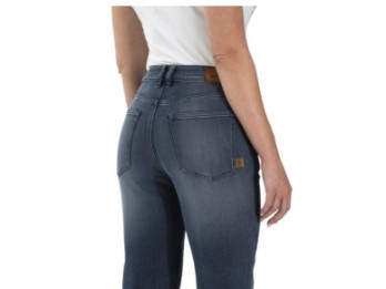 Die ROKKER Damen-Funktionsjeans "Rokkertech Mid Straight Blau" 