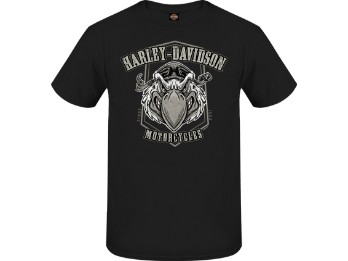 Harley-Davidson® Dealer T-Shirt "Stare" für Herren, schwarz, Motiv hinten "Köhlbrandbrücke"