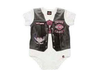 Infant Girl Creeper with Vest