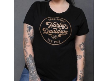 Harley-Davidson® Dealer T-Shirt "Retro Circle/Reeperbahn" für Damen