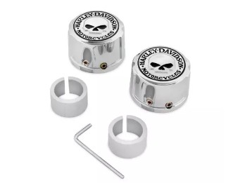 Harley-Davidson® Mutternkappen für Vorderachse Willie G Skull