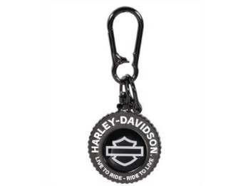 Harley-Davidson® Schlüsselanhänger Open Bar & Shield Live to Ride