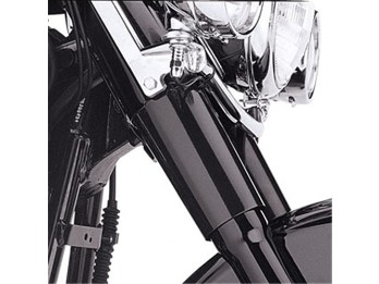 Harley-Davidson® Schwarzglänzende Gabelrohrabdeckungen oben