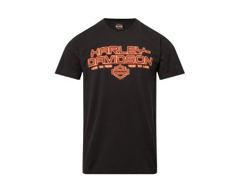 Harley-Davidson® Dealer T-Shirt Neon mit Köhlbrandbrücke