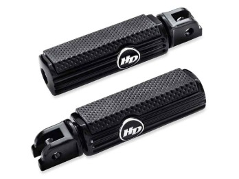 Harley-Davidson® Defiance Fahrer Fußrasten - Schwarz eloxiert