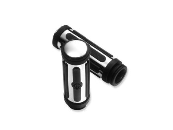 Harley-Davidson® Lenkergriffe Chrome & Rubber klein