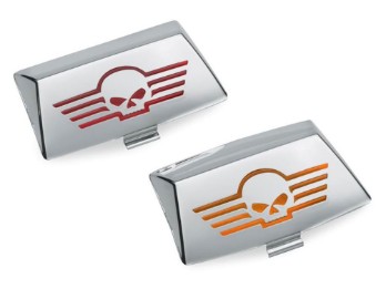 Harley-Davidson® Kotflügelspitzen-Linsensatz mit Totenkopf-Logo 