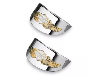 Harley-Davidson® Eagle Wing Blinkerschirme für flaches Glas