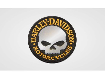 Harley-Davidson® Aufnäher "Reflective Willie G. Skull Logo"
