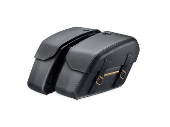 Harley-Davidson® Detachables Satteltaschen – Messingverzierungen