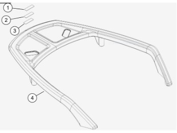 Harley-Davidson® Gepäckträger mit Handlauf / Soziushaltegriff