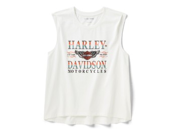 Harley-Davidson® Damen ärmelloses T-Shirt Ombre Bling