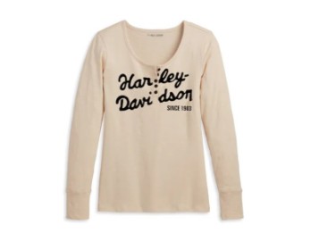 Harley-Davidson® Longsleeve Suspension Scoop Neck Henley