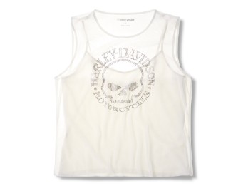 Harley-Davidson® Willie G Skull Bling Mesh Top
