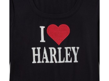 Harley-Davidson® Bling I Love Harley Long Sleeve