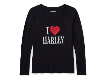 Harley-Davidson® Bling I Love Harley Long Sleeve