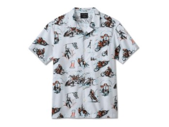 Harley-Davidson® Twisty Aloha Print Shirt 