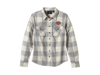 Harley-Davidson® Heritage Plaid langarm Hemd für Damen