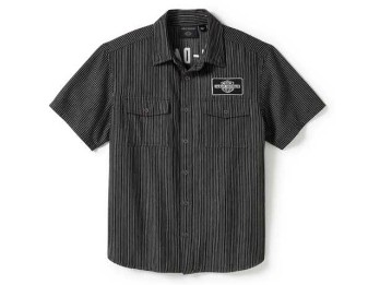 Harley-Davidson® Kurzarmhemd V-Twin Equipped Striped Mechanics
