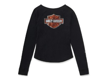 Harley-Davidson® Henley-Shirt mit Strass