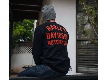 Harley-Davidson® Henley Shirt Racer Font
