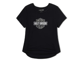 Harley-Davidson® Ausgestelltes Bar & Shield Bling Shirt