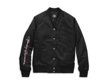 JACKET-BOMBER,WOVEN,BLACK