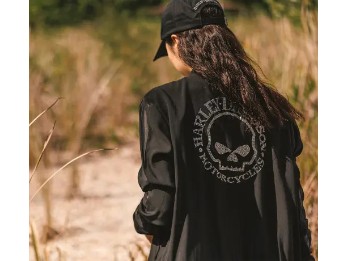 Harley-Davidson® Satin-Bomberjacke Willie G Skull Bling 