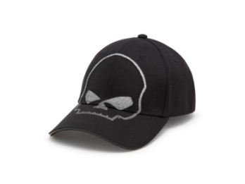 Harley-Davidson® Willie G Skull Reflective Softail Baseballmütze mit Stretch-Passform