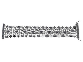 Harley-Davidson®mehrreihiges Damen-Armband Bar & Shield Logos