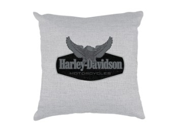 Harley-Davidson® Eagle Outdoor Kissen, grau