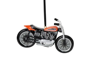 Harley-Davidson® Weihnachtsbaumschmuck Christbaumschmuck"XR-750 Motorrad", orange schwarz