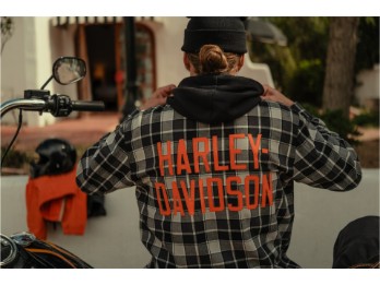 Harley-Davidson® Karo-Hemd mit Kapuze 