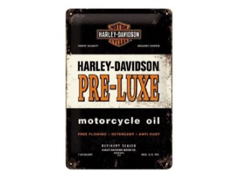 Harley-Davidson Blechpostkarte "PRE LUXE"