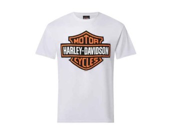 Harley-Davidson® Dealer T-Shirt "B&S Orange on White / Moin"