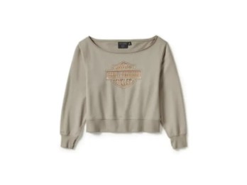 Harley-Davidson® DAMEN CHROME EVO OFF THE SHOULDER CREW